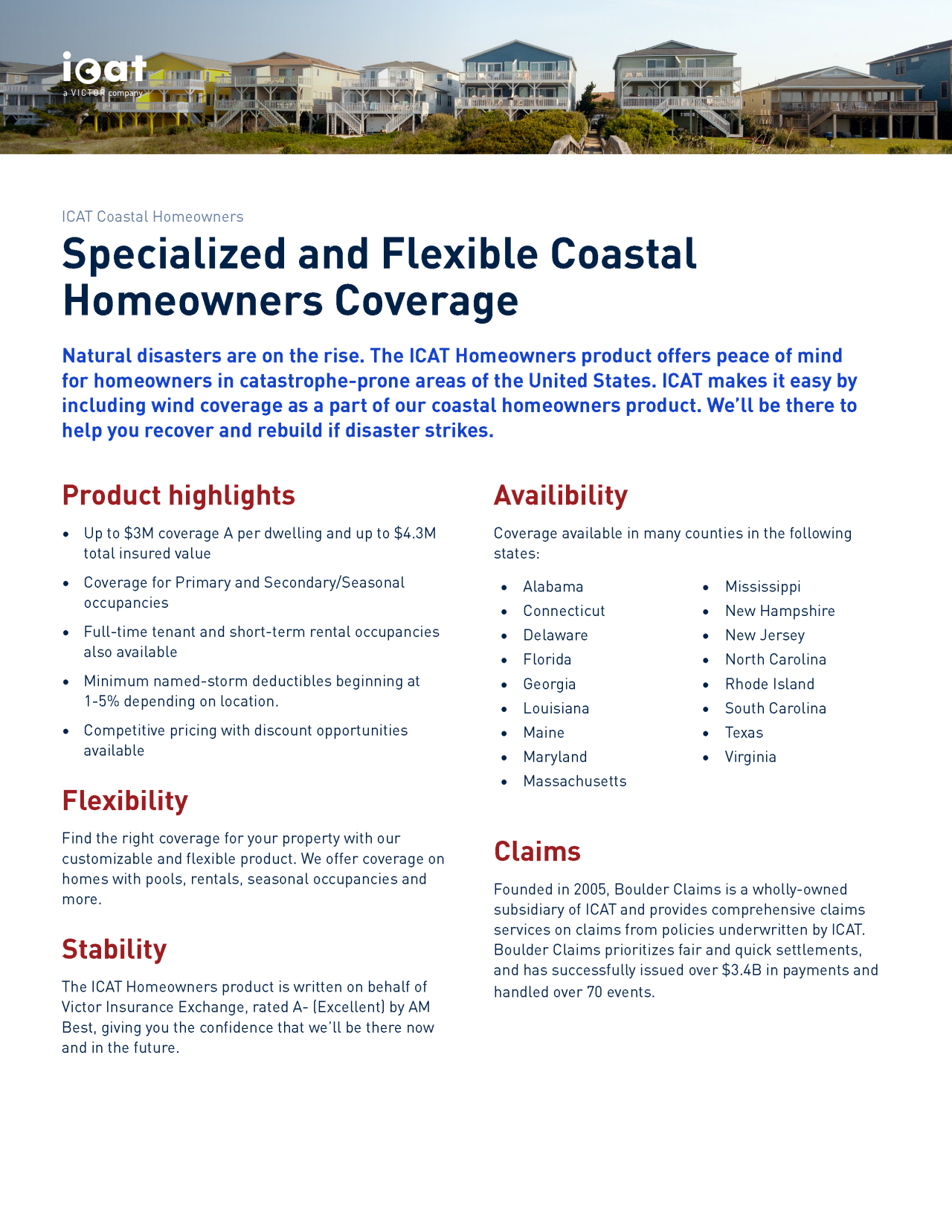 ICAT Homeowners Product Overview